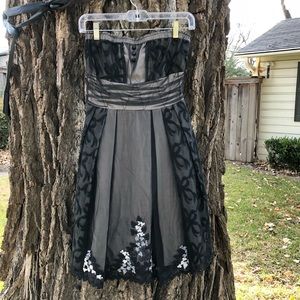 Burning Torch Strapless Dress